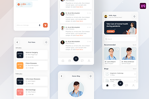 Doctor appointment app ui kit