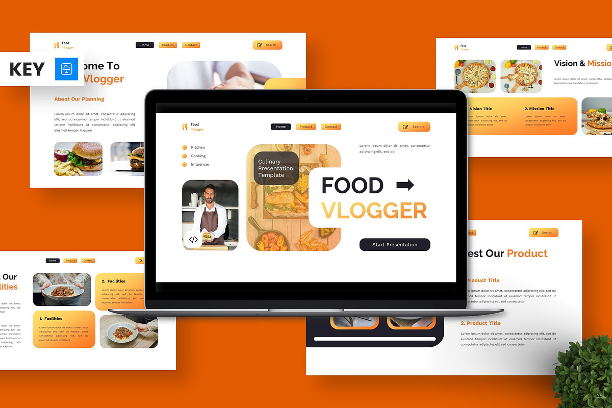 Food Vlogger - Culinary Keynote