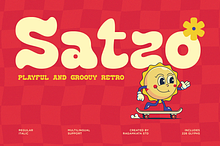 Satzo - Retro Groovy Font