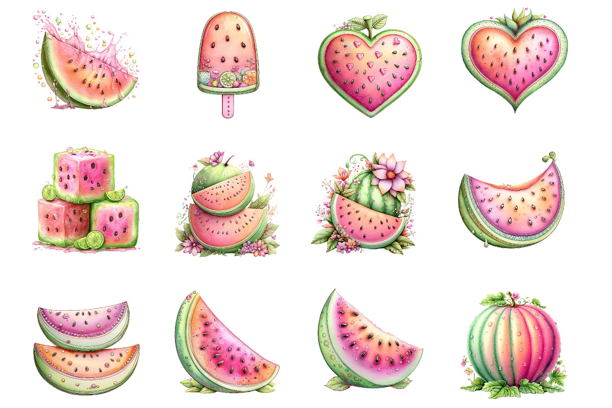 Summer Watermelon PNG, an Illustration by Designworld (Photo 4 of 4)