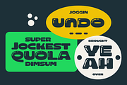Gruno; Bold Display Font, a Sans Serif Font by Eko Bimantara (Thumbnail 5 of 12)