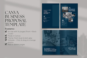 Canva Business Proposal Template, a Brochure Template by Oshin Design