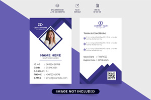 Personal ID Card For Office & School