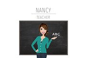 Teacher Portrait Creator | Clip Art, an Education Illustration by Lauren Lesley Studio (Thumbnail 21 of 33)