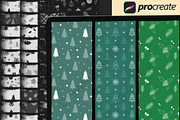 150Procreate Christmas Pattern Brush, a Brush Add-On by DrawingStoryShop (Thumbnail 3 of 6)