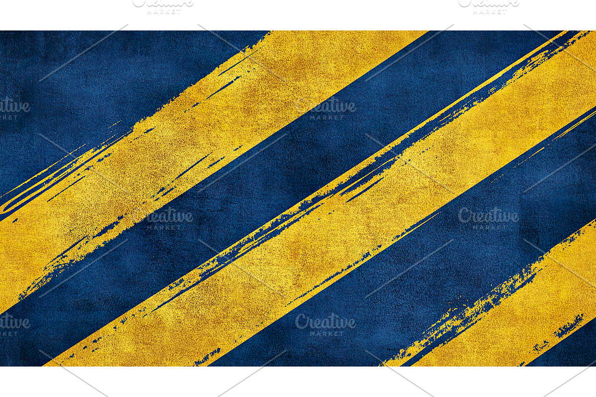 Blue and yellow grunge diagonal, an Illustration by Lermont51
