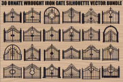 Ornate Iron Gate SVG Bundle, an Illustration by Designs_River (Thumbnail 1 of 31)