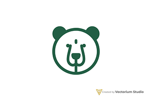 Bear Minimalist Animal Logo, a Branding & Logo Template by Vectorium Studio