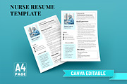 Nurse Resume Template, a Print Template by Snapybiz (Thumbnail 1 of 10)