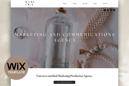 Wix Website Template for Marketing, a Wix Template by Cosmic Design