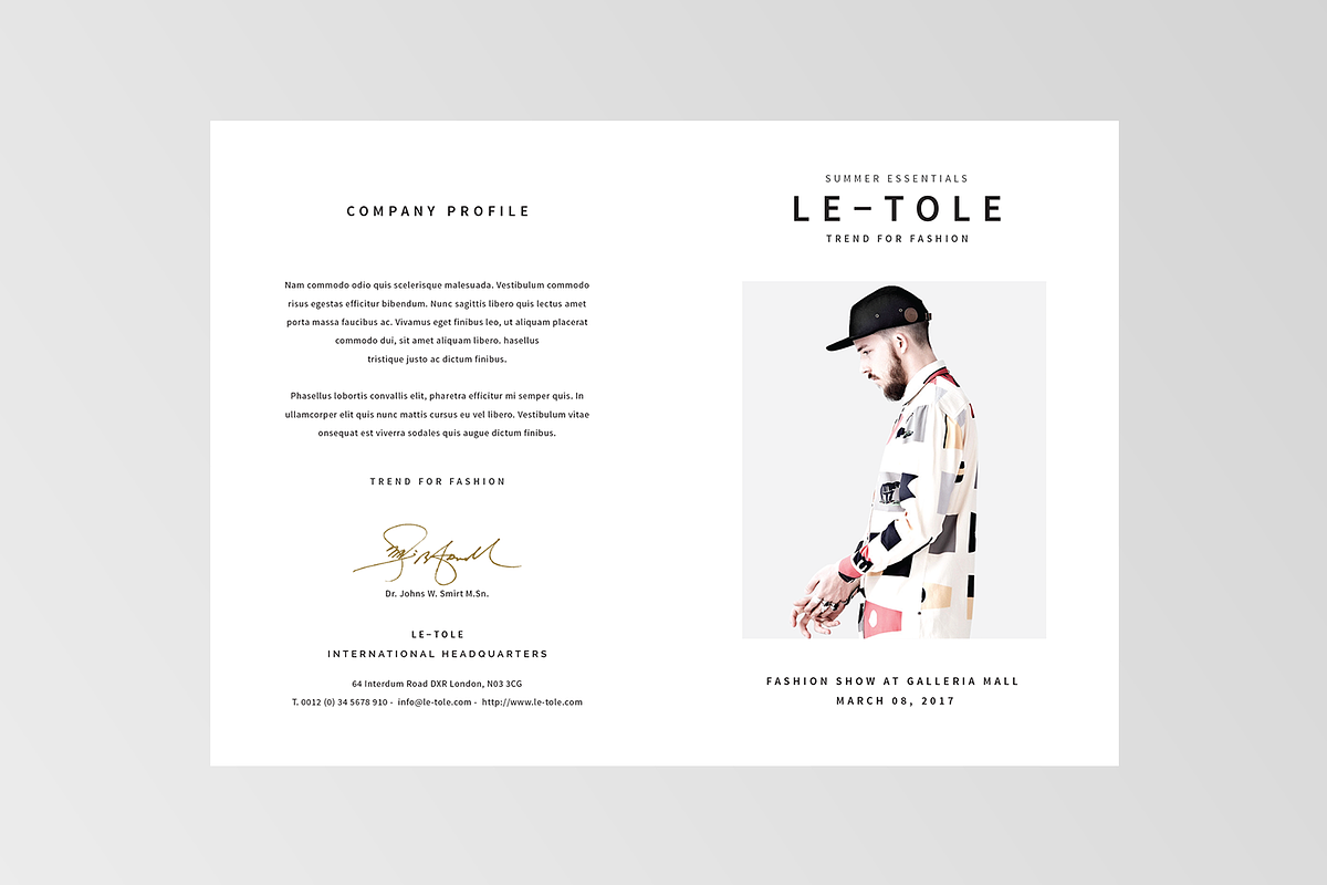 Bifold Fashion Brochure, a Brochure Template by BOXKAYU (Photo 5 of 6)