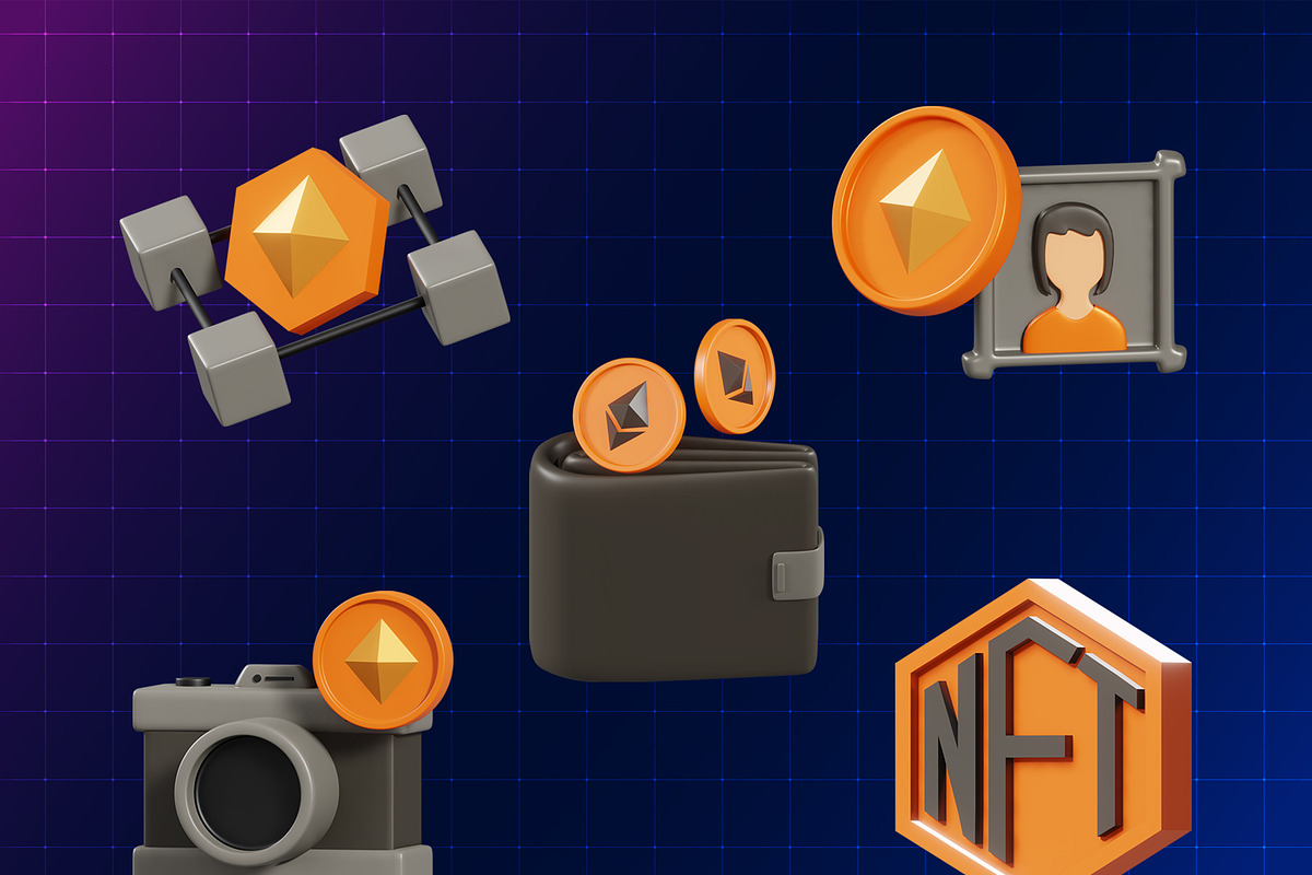 NFT 3D Icons, an Object 3D Model by Rakata Studio (Photo 2 of 6)