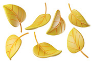 Cute 3D Autumn Leaves, a Plants & Tree 3D Model by Hannet (Thumbnail 4 of 5)