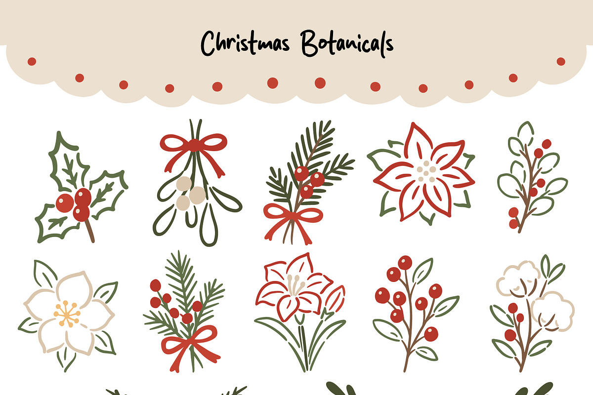 Christmas Doodles Bundle, a Seasonal Illustration by An Design (Photo 3 of 10)