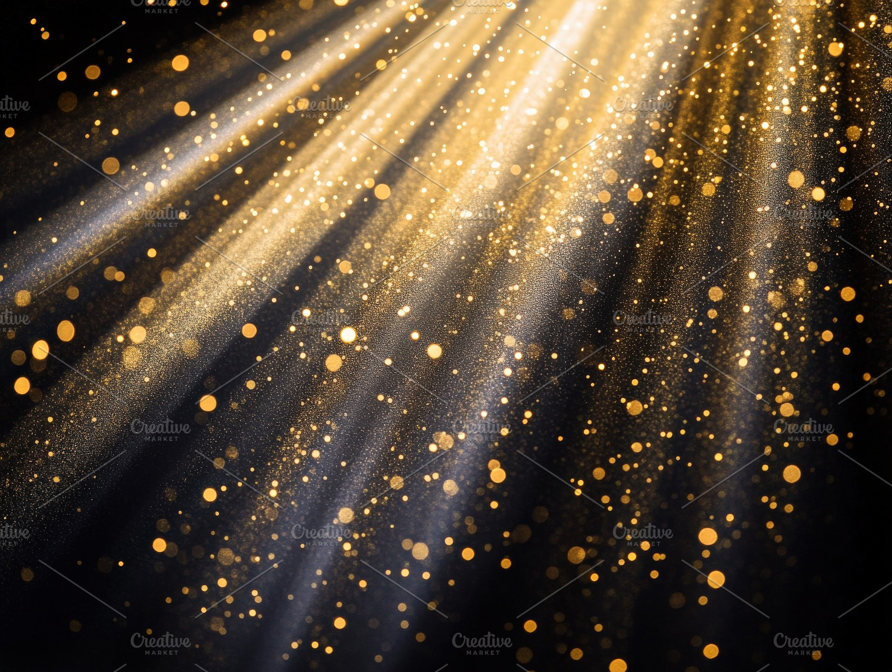 Abstract Golden Light Rays & Sparkle, a Background Photo by Virgo Studio