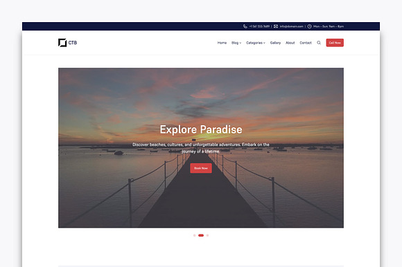 Cabin Travel Blog - FSE WP Theme preview 3