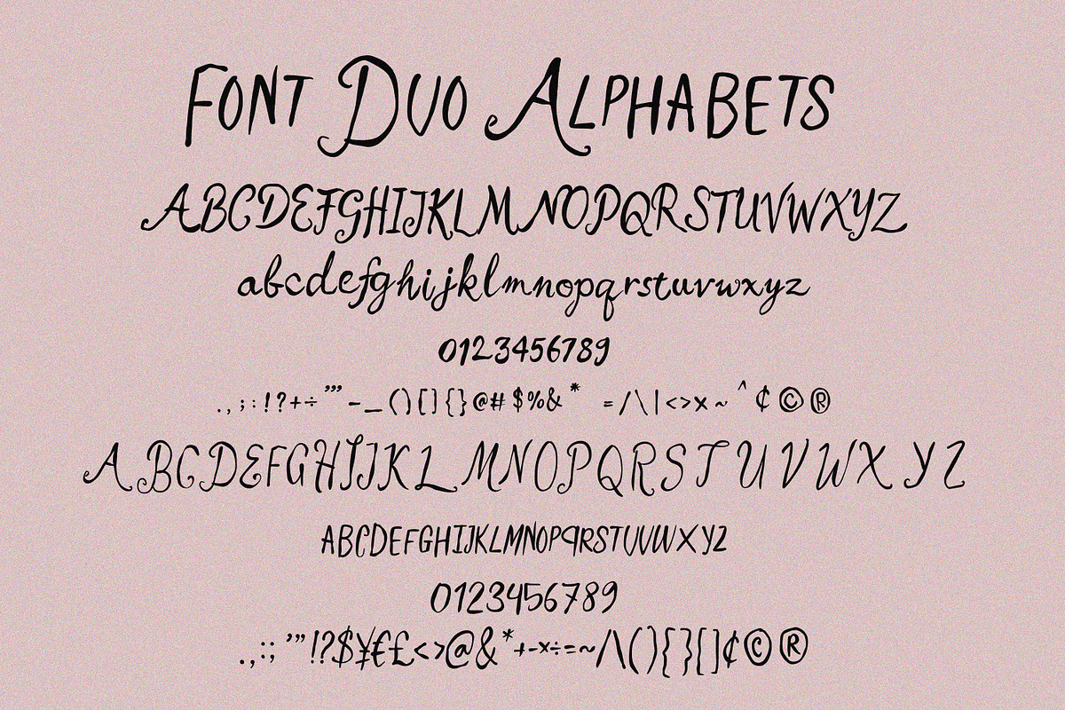 The New York Nights Font Duo, a Handwritten Font by MaxArt (Photo 6 of 6)