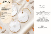 Halloween Ornament Mockup Set of 3, a Household Mockup by EmpaviMockups (Thumbnail 2 of 5)