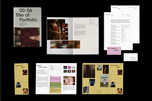 Portfolio Template Bundle, a Marketing Template by an-arketype studio.