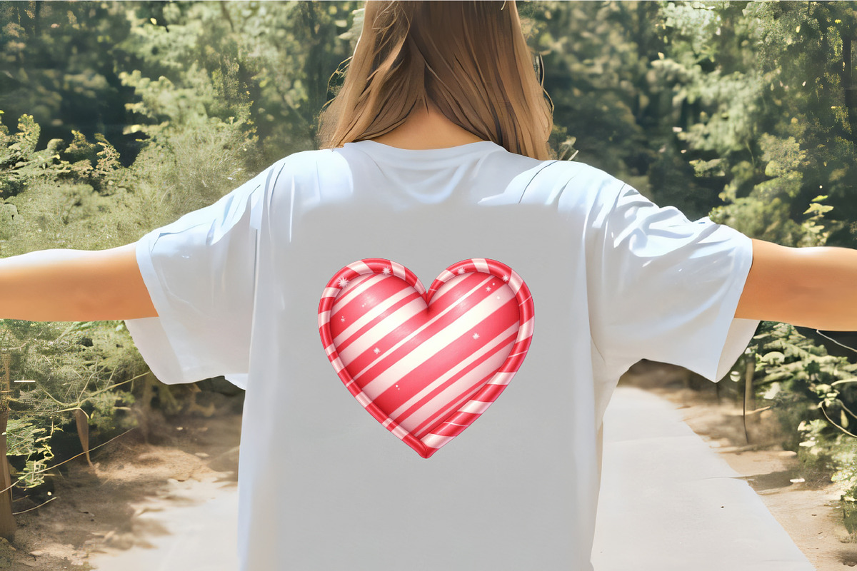 Candy Cane Heart Clipart, an Illustration by CrexoraLab (Photo 3 of 5)