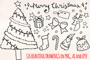 126 Christmas Vector Illustrations, a Seasonal Illustration by Violet LeBeaux (Thumbnail 2 of 3)