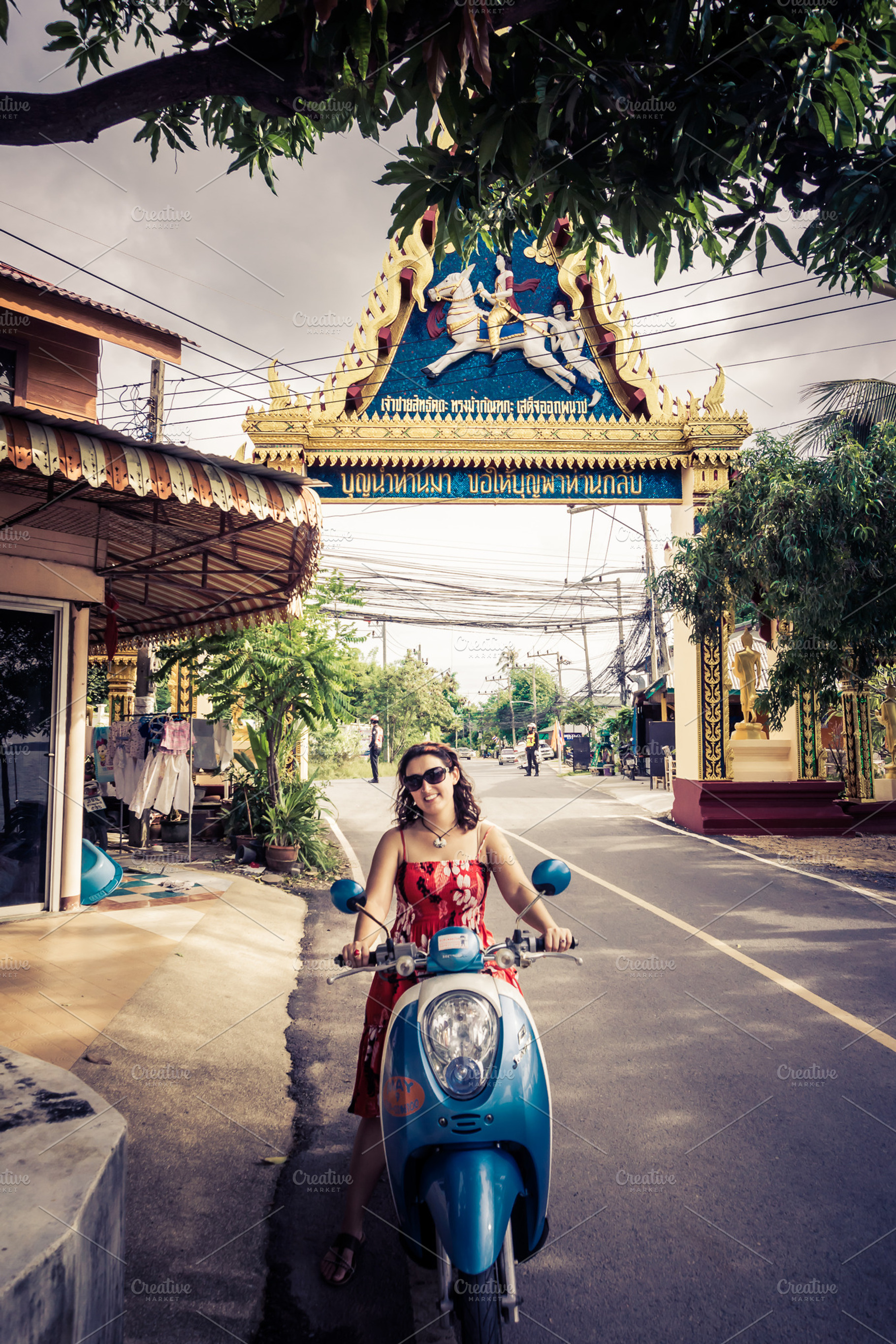 Girl Enjoying Her Scooter