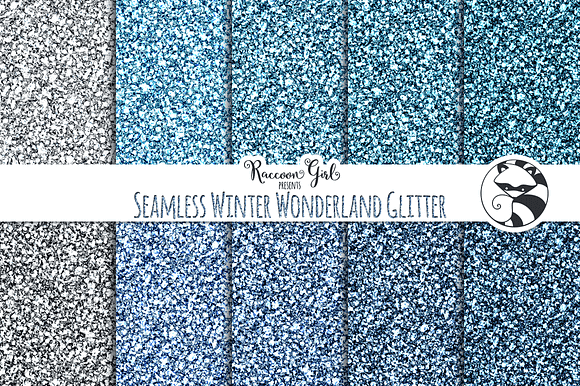 Seamless Winter Wonderland Glitter preview 2
