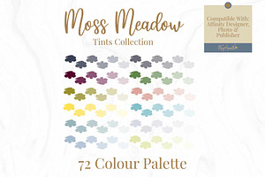 Earthy Pastel Palette 72 Colours