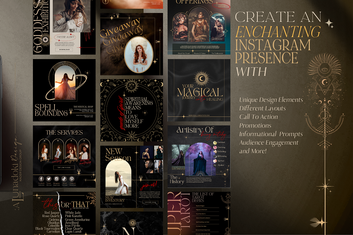 Canva/Spiritual Soul Instagram Post, a Social Media Template by ALunadoki Design (Photo 6 of 8)