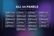 Glass Twitch & Kick Panels, an Object Graphic by Gear Store (Thumbnail 3 of 7)