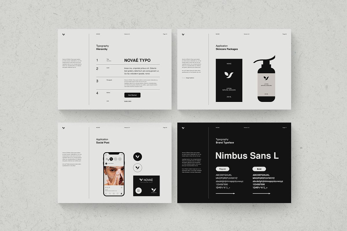NOVAÉ · Brand Guidelines | CANVA, a Brochure Template by KreateTribe (Photo 3 of 11)