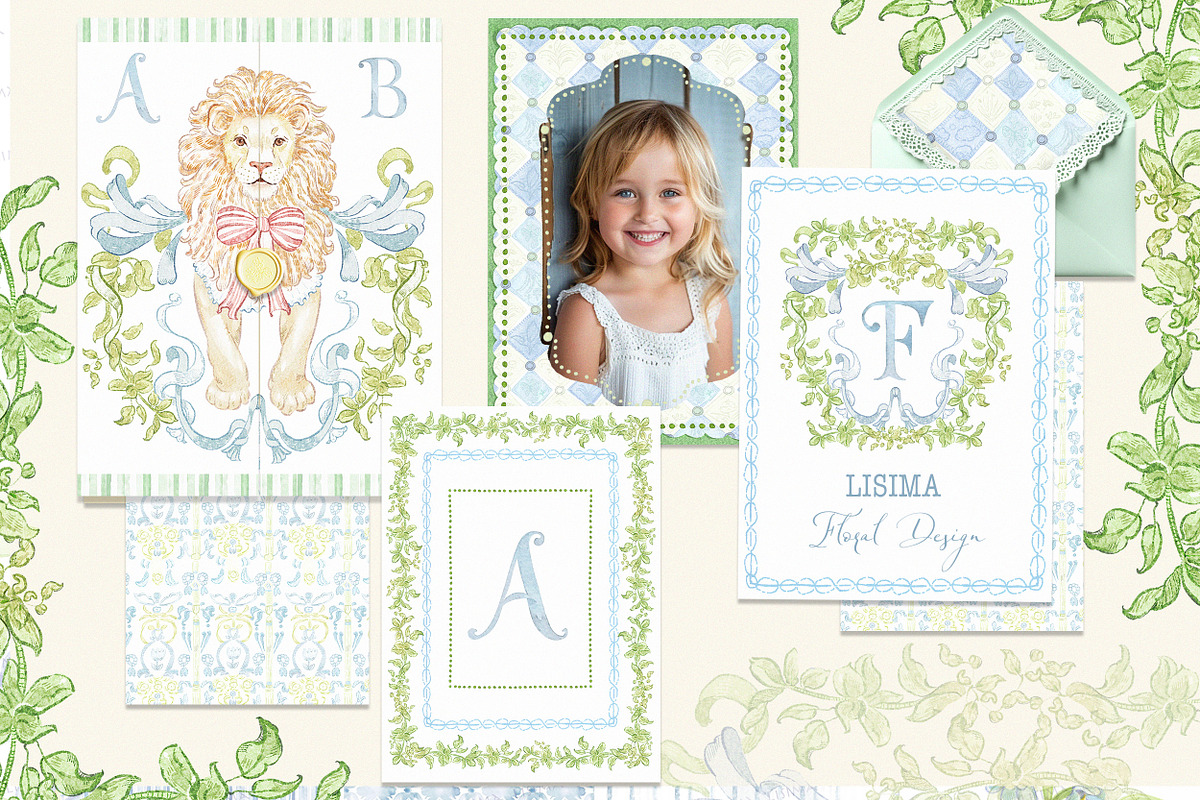 Bacchus Bloom - frames, crest, a Decorative Illustration by Lisima (Photo 2 of 8)