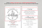 Wedding Program Fan SHR380, an Invitation Template by Shafura_Wedding (Thumbnail 4 of 5)