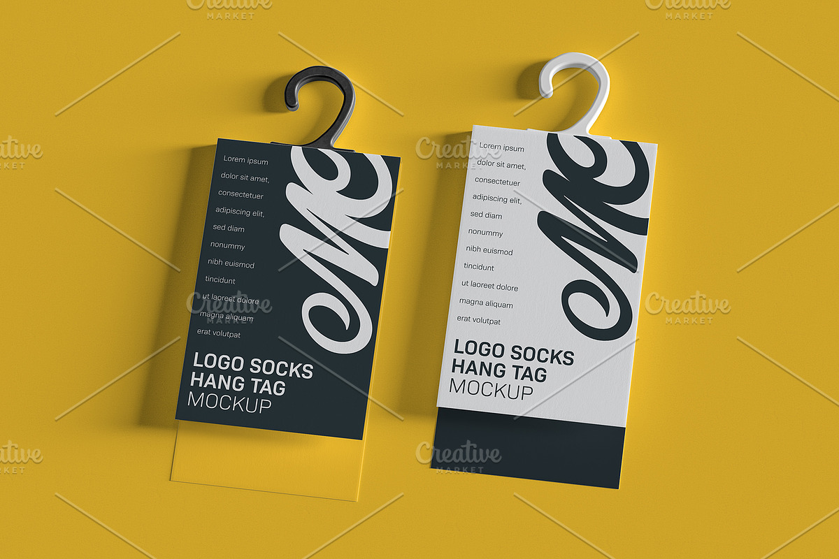 Set of Folding Hanging Tag mockups, a Packaging Mockup by Black Cat Studio (Photo 5 of 13)