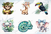 Safari Watercolor Jungle Animals, a Graphic by designcity5 (Thumbnail 2 of 5)