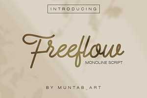 Freeflow Monoline Script