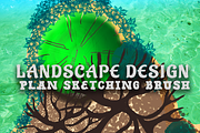 Landscape sketch design plan  brush, a Brushes & More by Meisanmui (Thumbnail 1 of 4)