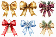 Watercolor Christmas Bow Sublimation, an Illustration by Craft Nest (Thumbnail 5 of 6)
