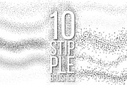 Stipple Brushes for Illustrator, a Brush Add-On by OlgaRom (Thumbnail 4 of 4)