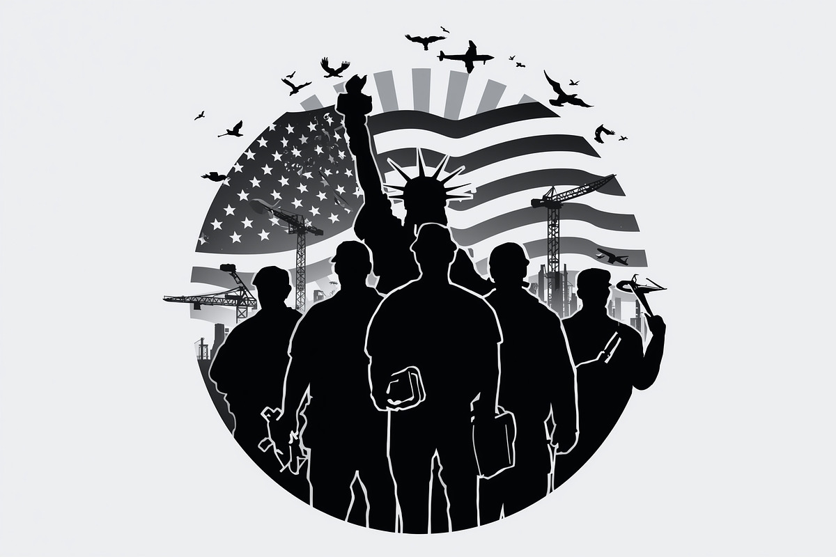 Worker Silhouette Vector Set, an Illustration by musafir_fashion (Photo 16 of 21)