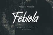 Febiola Font, a Handwritten Font by Zelda Graphic (Thumbnail 1 of 6)