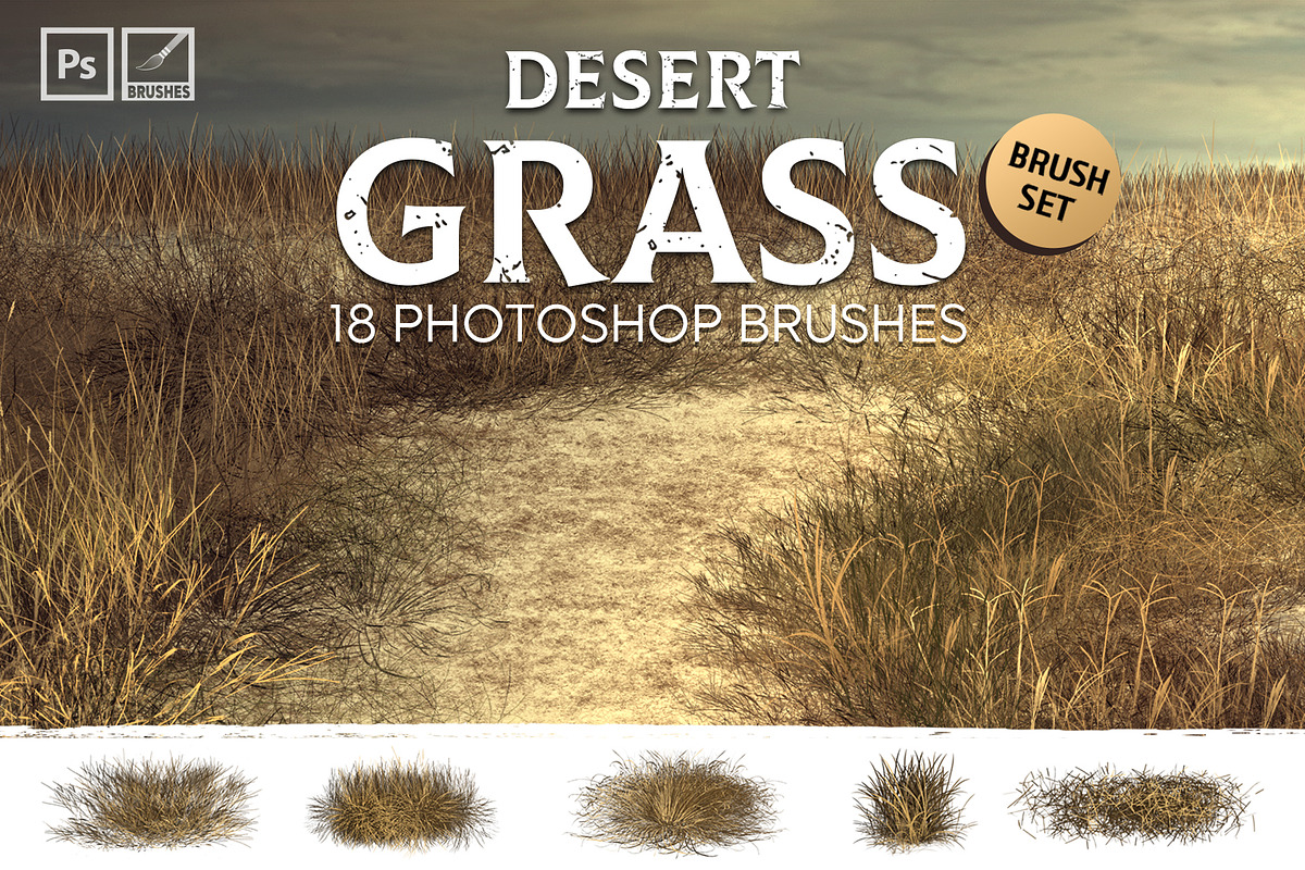 Dynamic Desert Grass Brushes, a Brush Add-On by Mohamed Saber (Photo 1 of 6)