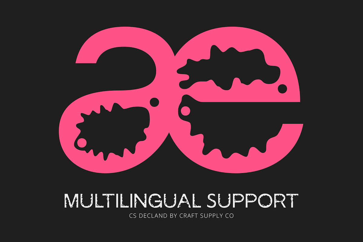 CS Decland – Psychedelic Font, a Sans Serif Font by Craft Supply Co. (Photo 4 of 8)