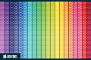 Rainbow polka dot digital paper, a Pattern Graphic by Roofdog Design (Thumbnail 2 of 5)