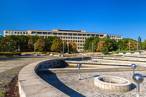 Slovak University of Technology in Bratislava, an Architecture Photo by Leonid Andronov
