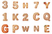 Gingerbread Christmas Alphabet, an Illustration by Designking (Thumbnail 2 of 5)