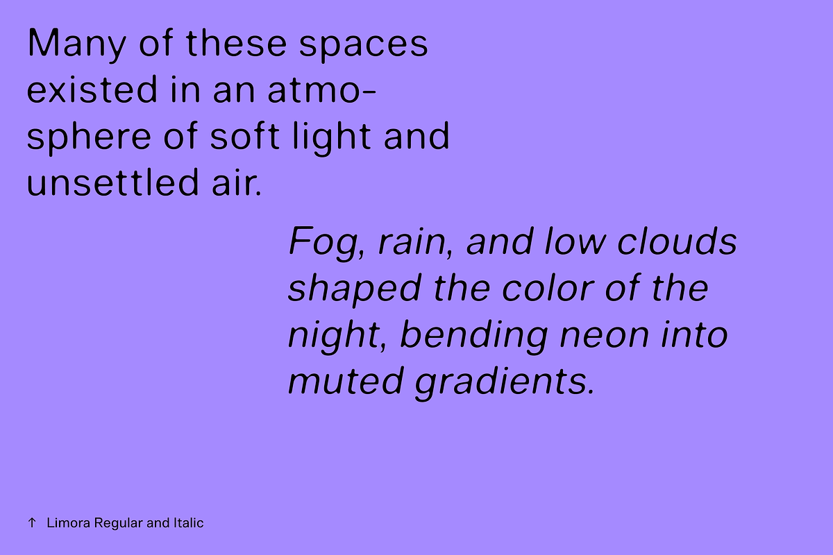 Limora, a Sans Serif Font by Nameless Type Foundry (Photo 2 of 10)