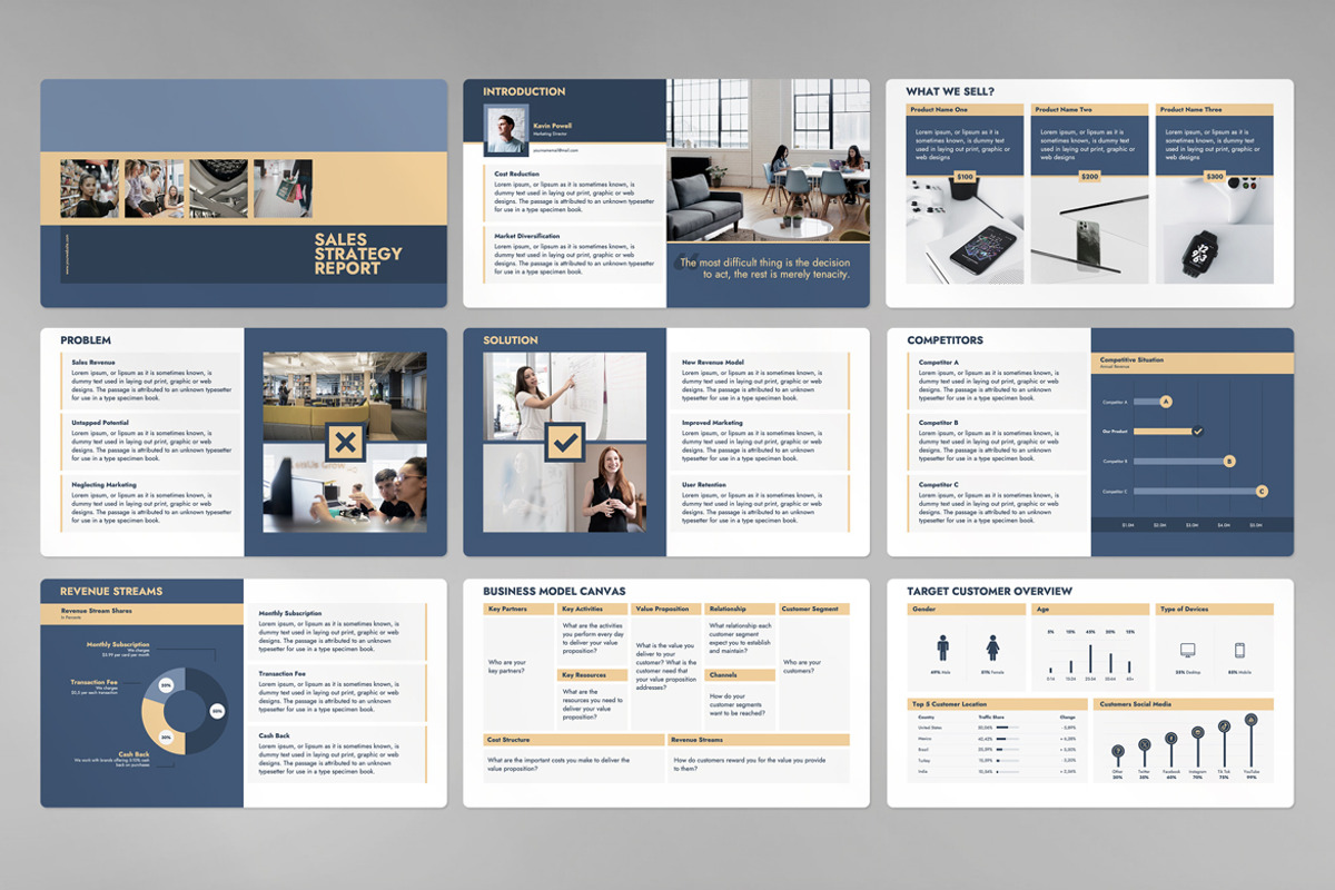 Sales Strategy Presentation Template, a Presentation Template by JetzTemplates (Photo 2 of 4)
