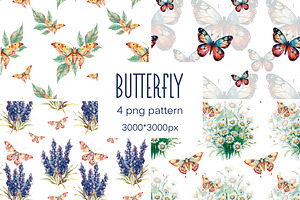 Vintage Butterfly Pattern