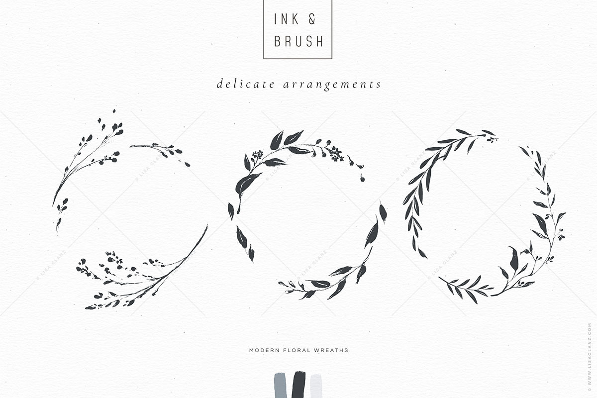 Ink botanicals, logos & patterns, a Texture Illustration by Lisa Glanz (Photo 15 of 32)